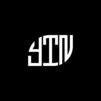 ytn brief logo ontwerp op zwarte achtergrond. ytn creatieve initialen brief logo concept. ytn brief ontwerp. vector