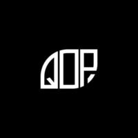 qpd brief logo ontwerp op zwarte achtergrond. qpd creatieve initialen brief logo concept. qpd-briefontwerp. vector