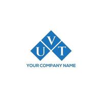 uvt brief logo ontwerp op witte achtergrond. uvt creatieve initialen brief logo concept. uvt-letterontwerp. vector