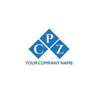 cpz brief logo ontwerp op witte achtergrond. cpz creatieve initialen brief logo concept. cpz-briefontwerp. vector