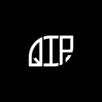 qip brief logo ontwerp op zwarte background.qip creatieve initialen brief logo concept.qip vector brief ontwerp.