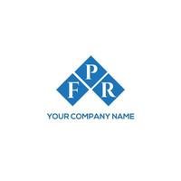FPR brief logo ontwerp op witte achtergrond. fpr creatieve initialen brief logo concept. fpr brief ontwerp. vector