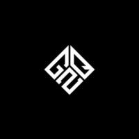 gzq brief logo ontwerp op zwarte achtergrond. gzq creatieve initialen brief logo concept. gzq brief ontwerp. vector