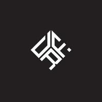 drf brief logo ontwerp op zwarte achtergrond. drf creatieve initialen brief logo concept. drf brief ontwerp. vector