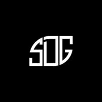 sdg brief logo ontwerp op zwarte achtergrond. sdg creatieve initialen brief logo concept. sdg-briefontwerp. vector