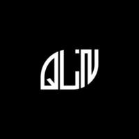 Qln brief logo ontwerp op zwarte background.qln creatieve initialen brief logo concept.qln vector brief ontwerp.
