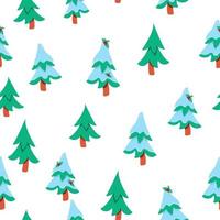 kerstbomen patroon. vector illustratie