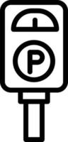 parkeermeter vector pictogram ontwerp illustratie