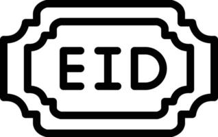 eid vector pictogram ontwerp illustratie