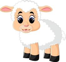 schattige schapen cartoon vector