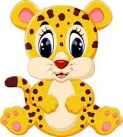 schattige luipaard cartoon vector