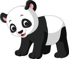 schattige panda cartoon vector