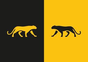 cheetah logo ontwerp vector