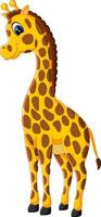 schattige giraf cartoon van illustratie vector