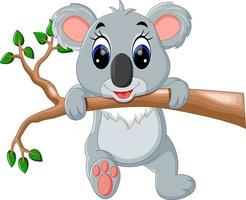 schattige koala-cartoon vector