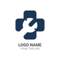 vector apotheek creatief logo ontwerpsjabloon - instelling idee inspiratie gezondheid symbool