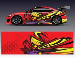 grafisch abstracte streep racen achtergrond kit ontwerpen voor wrap voertuig race auto rally avontuur vector