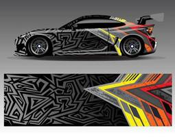 grafisch abstracte streep racen achtergrond kit ontwerpen voor wrap voertuig race auto rally avontuur vector