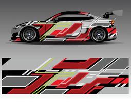 grafisch abstracte streep racen achtergrond kit ontwerpen voor wrap voertuig race auto rally avontuur vector