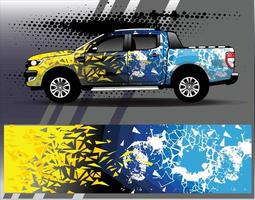 grafisch abstracte streep racen achtergrond kit ontwerpen voor wrap voertuig race auto rally avontuur vector