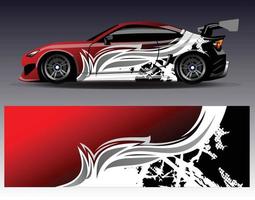 grafisch abstracte streep racen achtergrond kit ontwerpen voor wrap voertuig race auto rally avontuur vector