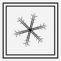 luxe lijn kunst mandala sneeuwvlok stijl ontwerp geïsoleerde achtergrond vector
