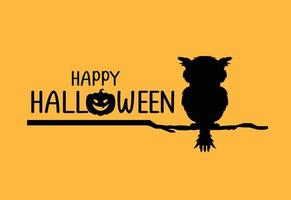 happy halloween, silhouet tekenset collectie, pompoenen vectorillustratie vector