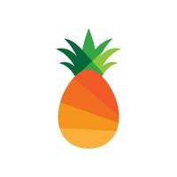 creatieve artistieke ananas fruit logo symbool ontwerp illustratie vector