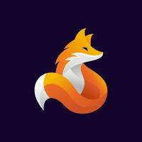creatieve kleurrijke vos logo vectorillustratie vector