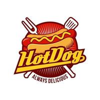 hotdog logo vectorillustratie vector