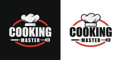 meester chef-kok logo ontwerp vector sjabloon