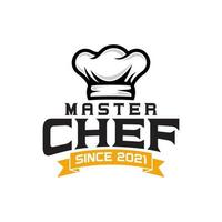 meester chef-kok logo ontwerp vector sjabloon