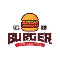 hamburger logo ontwerp sjabloon vectorillustratie vector