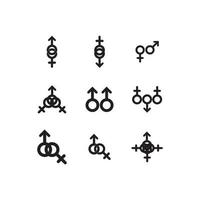 geslacht pictogram vector illustratie ontwerp