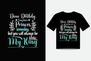 lieve papa liefde citaten t-shirt sjabloon ontwerp vector voor vaders dag