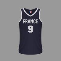 realistisch basketbalshirt vector