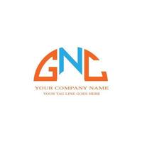 gnc letter logo creatief ontwerp met vectorafbeelding vector