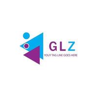 glz letter logo creatief ontwerp met vectorafbeelding vector