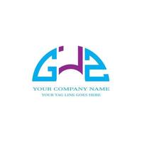 gjz letter logo creatief ontwerp met vectorafbeelding vector