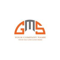 gms letter logo creatief ontwerp met vectorafbeelding vector