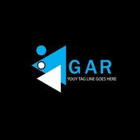 gar letter logo creatief ontwerp met vectorafbeelding vector