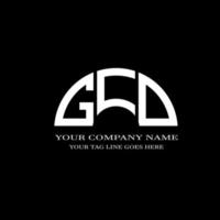 gcd letter logo creatief ontwerp met vectorafbeelding vector