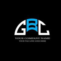 gbc letter logo creatief ontwerp met vectorafbeelding vector