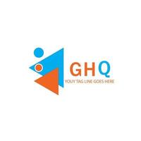 ghq letter logo creatief ontwerp met vectorafbeelding vector