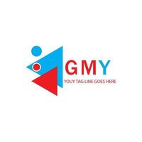 gmy letter logo creatief ontwerp met vectorafbeelding vector