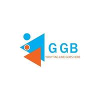 ggb letter logo creatief ontwerp met vectorafbeelding vector