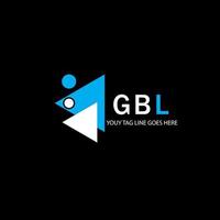gbl letter logo creatief ontwerp met vectorafbeelding vector