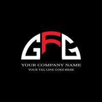 gfg letter logo creatief ontwerp met vectorafbeelding vector