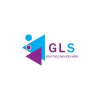 gls letter logo creatief ontwerp met vectorafbeelding vector