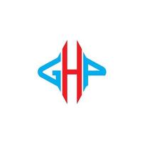ghp letter logo creatief ontwerp met vectorafbeelding vector